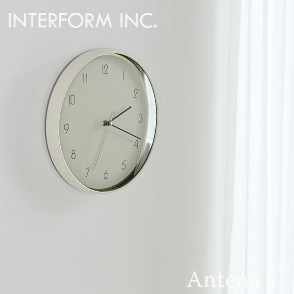 INTERFORM 掛け時計 Niels ニルス クロック インターフォルム 壁掛時計 ウォールクロ...