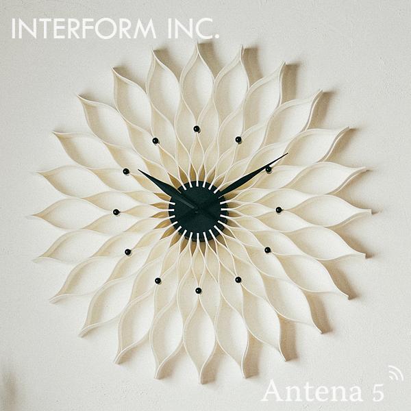 INTERFORM 掛け時計 Leffard ルファール クロック インターフォルム 壁掛時計 ウォ...