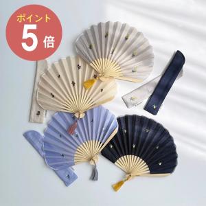 HEMING'S RICCA ブルーミー扇子 15099【HEMING'S ヘミングス RICCA リッカ デザイン雑貨 レディース 扇子袋付き 立夏 母の日】◇