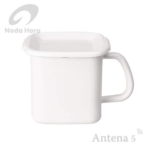 野田琺瑯 持ち手付ストッカー 角型L 琺瑯蓋付 ホワイトシリーズ ノダホーロー 保存容器 キッチン雑...