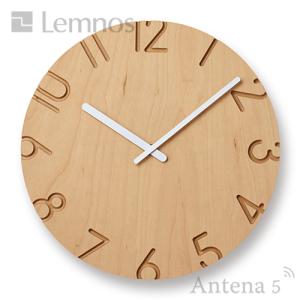 Lemnos CARVED WOOD BIRCH 掛け時計 NTL16-05 カーヴド タカタレムノス 壁掛け時計 壁時計 ウォールクロック インテリア｜antena5