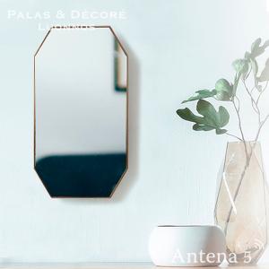 クラフトミラー　壁掛け鏡 鏡 壁掛けミラー 真鍮 フック アクリルミラー ブラス ウォールミラー L