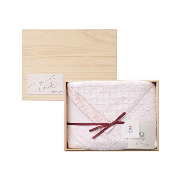 antina / TOKITOタオル 木箱入りバスタオル ピンク