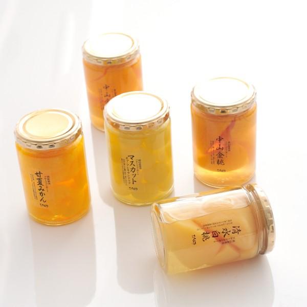 フルーツコンポート(清水白桃2・中山金桃2・マスカット1・甘夏1) ※お届け目安約10日  (包装×...