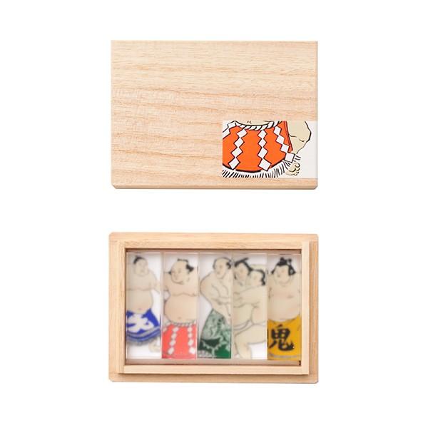 toumei / 関取＿箸置き＿木箱入り5個ｓｅｔ