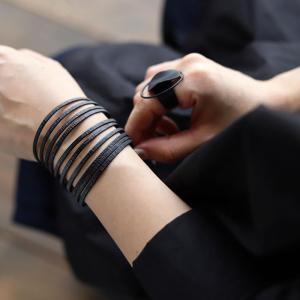 バングル レディース 太め アクセサリー 金属アレルギー