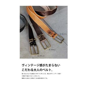 本革ベルト ベルト レディース 本革 ヴィンテ...の詳細画像1