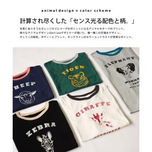 アニマル カレッジロゴ Tシャツ レディース ...の詳細画像4