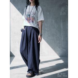 パンツ レディース ワイドパンツ イージーパン...の詳細画像4