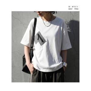 Tシャツ レディース 半袖 カットソー ポケッ...の詳細画像2
