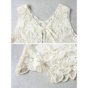 ベスト レディース ノースリーブ 花柄レース ...の詳細画像5