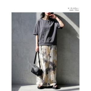 Tシャツ レディース 半袖 クルーネック ゆっ...の詳細画像3