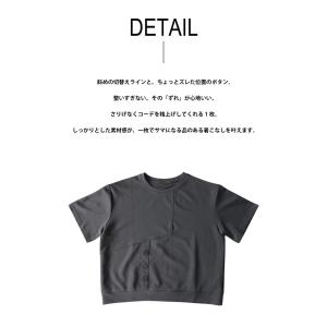Tシャツ レディース 半袖 クルーネック ゆっ...の詳細画像5