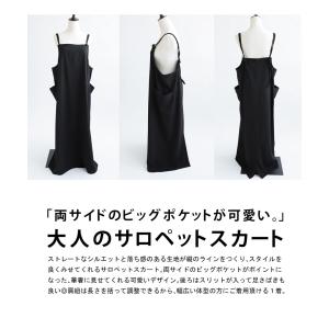 サロペットスカート ワンピース レディース ロ...の詳細画像1