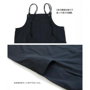 サロペットスカート ワンピース レディース ロ...の詳細画像4