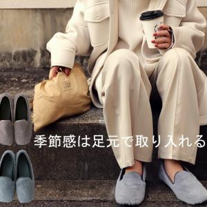 スクエアファーシューズ 痛くない 歩きやすい レディース ぺたんこ スクエアトゥ・メール便不可