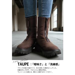 予約10月中旬納期 フロントジップブーツ ブー...の詳細画像4