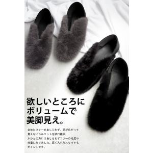 ファーパンプス パンプス レディース 靴 痛く...の詳細画像5