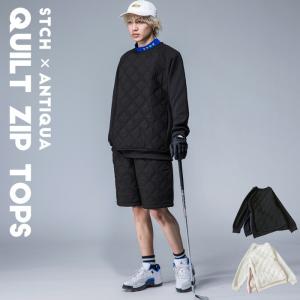 ANTIQUA GOLF×STCH キルトトップス メンズ 送料無料・3月9日10時〜再再販。メール便不可【Z】｜antiqua