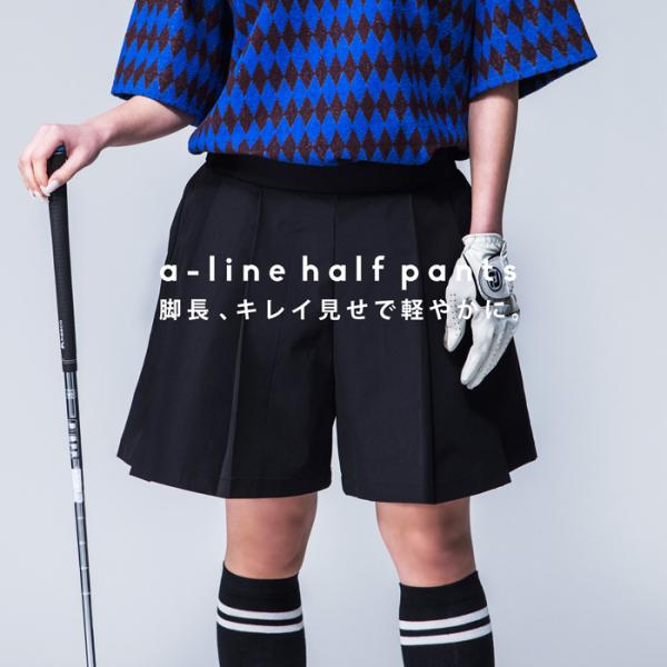 ANTIQUA GOLF×STCH プリーツハーフパンツ レディース 送料無料・再再販。80ptメー...