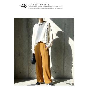 タックパンツ パンツ レディース ロング 無地...の詳細画像2