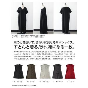 ワンピース レディース ロング丈 半袖 Vネッ...の詳細画像1