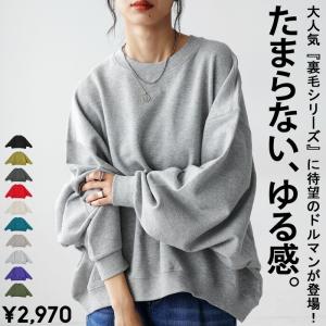 大人気！一部カラー再入荷予定あり！裏毛プルオーバー トレーナー レディース トップス 綿100・再再販。メール便不可｜antiqua