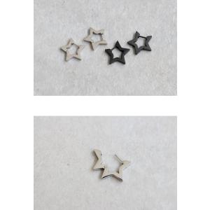 アクセ送料無料 星型フープピアス レディース ...の詳細画像5