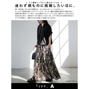コーデセット レディース トップス スカート ...の詳細画像1