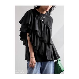 フリルTシャツ Tシャツ レディース トップス...の詳細画像2