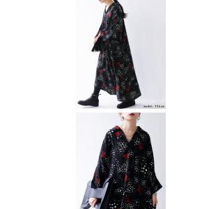 フラワードット ワンピース レディース ロング...の詳細画像3