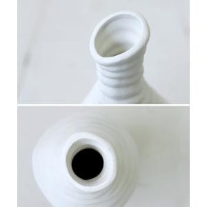 花瓶 フラワーベース ホワイト 花器 セラミッ...の詳細画像5