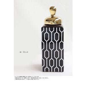 インテリアジャー ラグジュアリー 幾何学模様 ...の詳細画像2