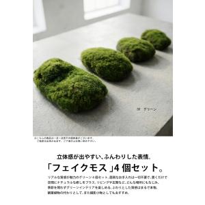 フェイクグリーン 苔 人工苔 4個セット イン...の詳細画像1