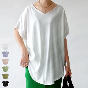 特別 Vネック ドルマントップス Tシャツ レディース トップス・再再販。100pt可