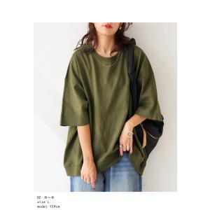 Tシャツ レディース 半袖 綿100 無地 特...の詳細画像2