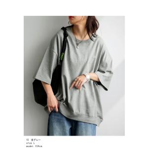 Tシャツ レディース 半袖 綿100 無地 特...の詳細画像5