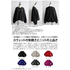 ニット レディース トップス クルーネック 長...の詳細画像1