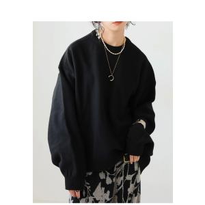 ニット レディース トップス クルーネック 長...の詳細画像4