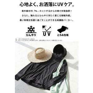 パーカー レディース UVカット 接触冷感ラッ...の詳細画像5