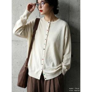 接触冷感 UVカット ニット カーディガン レ...の詳細画像3