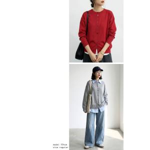 接触冷感 UVカット ニット カーディガン レ...の詳細画像5