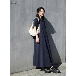 ワンピース レディース 半袖 綿100 Aライ...の詳細画像4