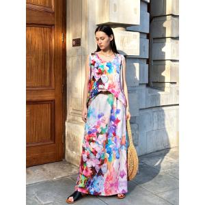 予約7月下旬納期 タンクトップ レディース 花...の詳細画像3