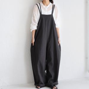 サロペットパンツ オーバーオール レディース 綿 ・再再販。不可