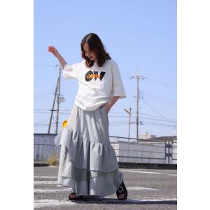 ストライプ スカート レディース ロング フレ...の詳細画像5
