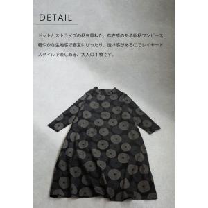 ドット柄ワンピース レディース ワンピース 長...の詳細画像4