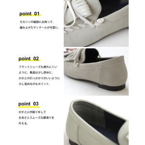 タッセルモカシン 靴 レディース モカシン フ...の詳細画像4