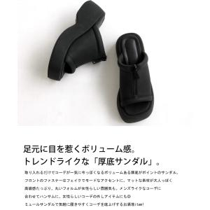 ミュールサンダル サンダル 靴 レディース 厚...の詳細画像1