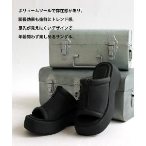 ミュールサンダル サンダル 靴 レディース 厚...の詳細画像4